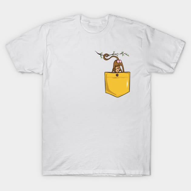 Pocket Monkey T-Shirt by Pocket Puss